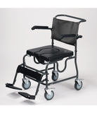 Commode Shower Chair with Locking Casters and Legrests