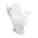 PreserveTech™ Universal Raised Toilet Seat with Arms & Lid, Adjustable Height