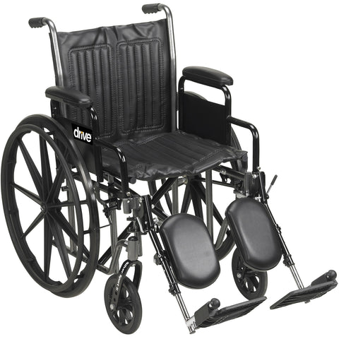 Manual Wheelchair with Elevating Leg Rests