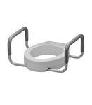Elevated Toilet Seat Elongated with Removable Arms